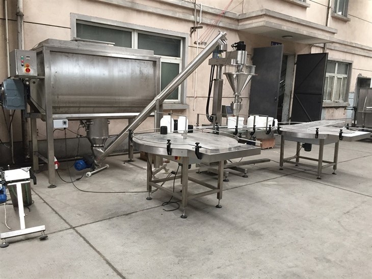 Automatic Rotary Powder Bottle Filling Machine